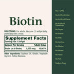 Nature's Bounty Biotina 5000 mcg, 150 Cápsulas Blandas