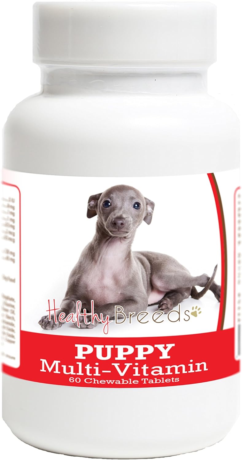 Healthy Breeds Multivitamínico para Cachorros Italian Greyhound – 60 Comprimidos