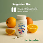 VHC Suplemento con Vitamina C, E, Selenio, Quercetina y Beta-Glucanos, 60 Cápsulas