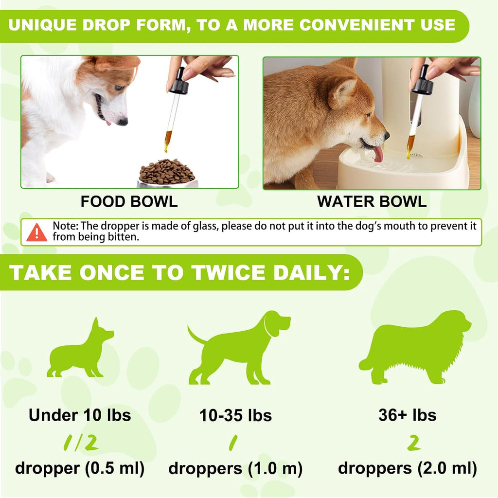 Gotas de Cardo Mariano para Perros - ALIVO - Apoyo Hepático con Curcumina y Omega 3, Sabor Bacon (59 ml)