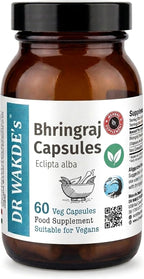 DR WAKDE's Bhringraj - Eclipta Alba Capsules - Hair & Liver Support - 60 Vegan Capsules