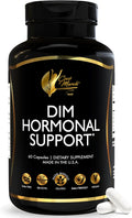 Cocó March DIM Suplemento para Mujeres – Apoya el Equilibrio Hormonal, Cuidado de la Piel y Metabolismo Natural del Estrógeno – Desintoxicación y Salud Celular – Sin Gluten, Sin Soja, Sin Lácteos, Vegano y Keto – 60 Cápsulas