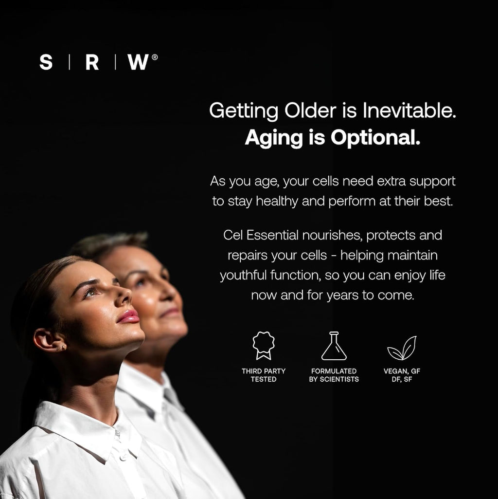 SRW Cel Essential - Multivitamínico para la longevidad y salud celular - 60 cápsulas