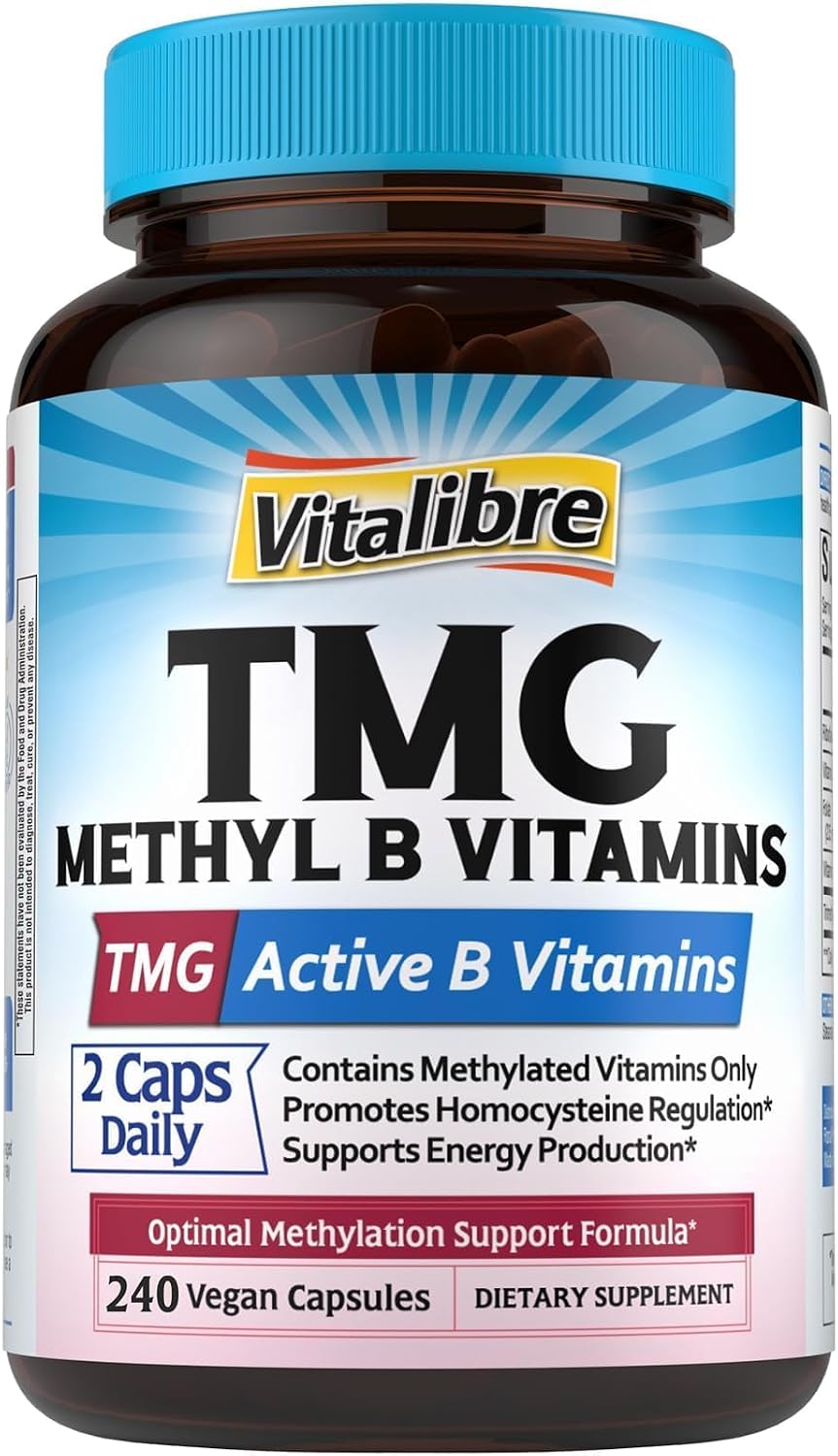 Vitalibre TMG Methyl B Complex - 120 Cápsulas Veganas