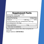 Superior Source Advanced Triple K - Bone Supplement with Vitamins K1 and K2 - 30 Instant Dissolve Tablets