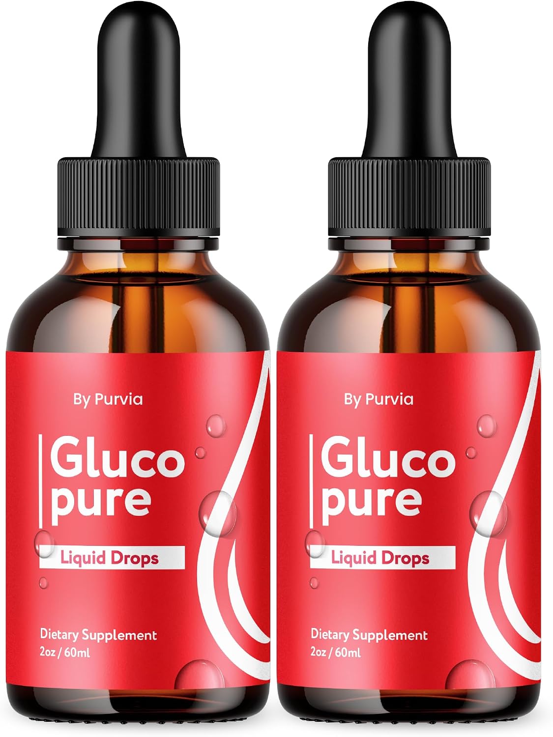 Gluco Pure Gotas Líquidas – Fórmula Avanzada para el Bienestar General (2 Frascos)