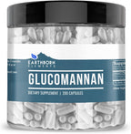 Earthborn Elements Glucomanano, 200 Cápsulas, Puro y sin Aditivos