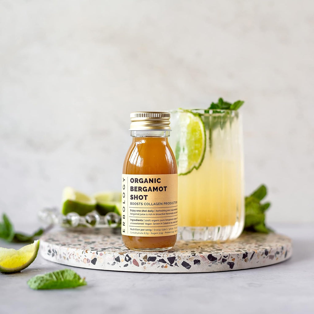Zumos de Bergamota Orgánicos 100% - Pack de 12 Dosis Diarias (60ml) - Alto en Vitamina C - Sin Azúcar Añadido