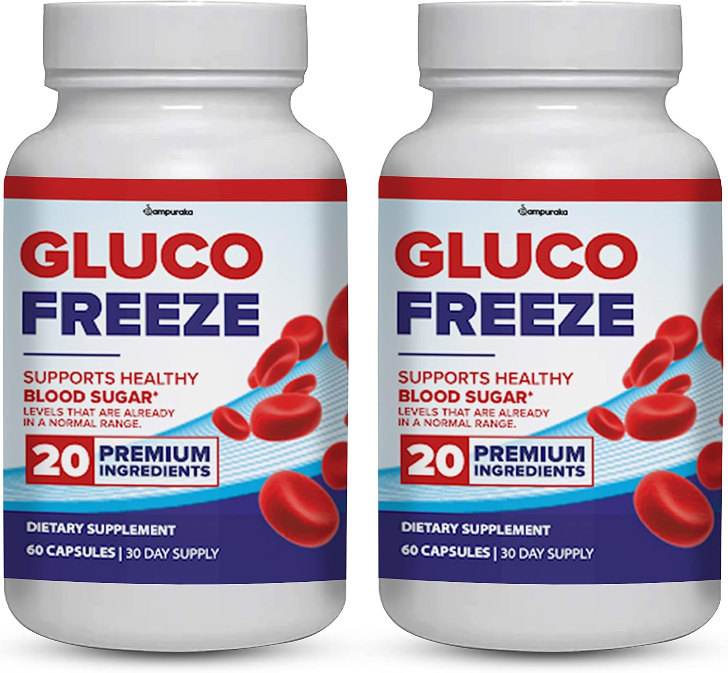 GlucoFreeze Nueva Fórmula - 2 Paquetes de Comprimidos
