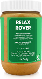Relax Rover Buddy Budder (Estrés y Ansiedad) - Mantequilla de Cacahuete Natural para Perros, 482 g