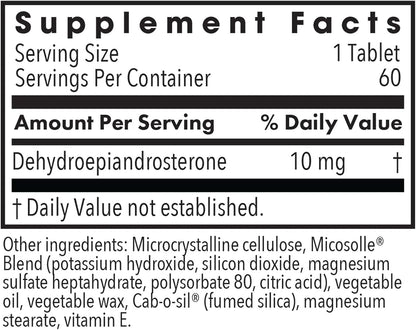Allergy Research Group DHEA 10 Micronized – Mantenimiento de la vitalidad metabólica* – Image 2
