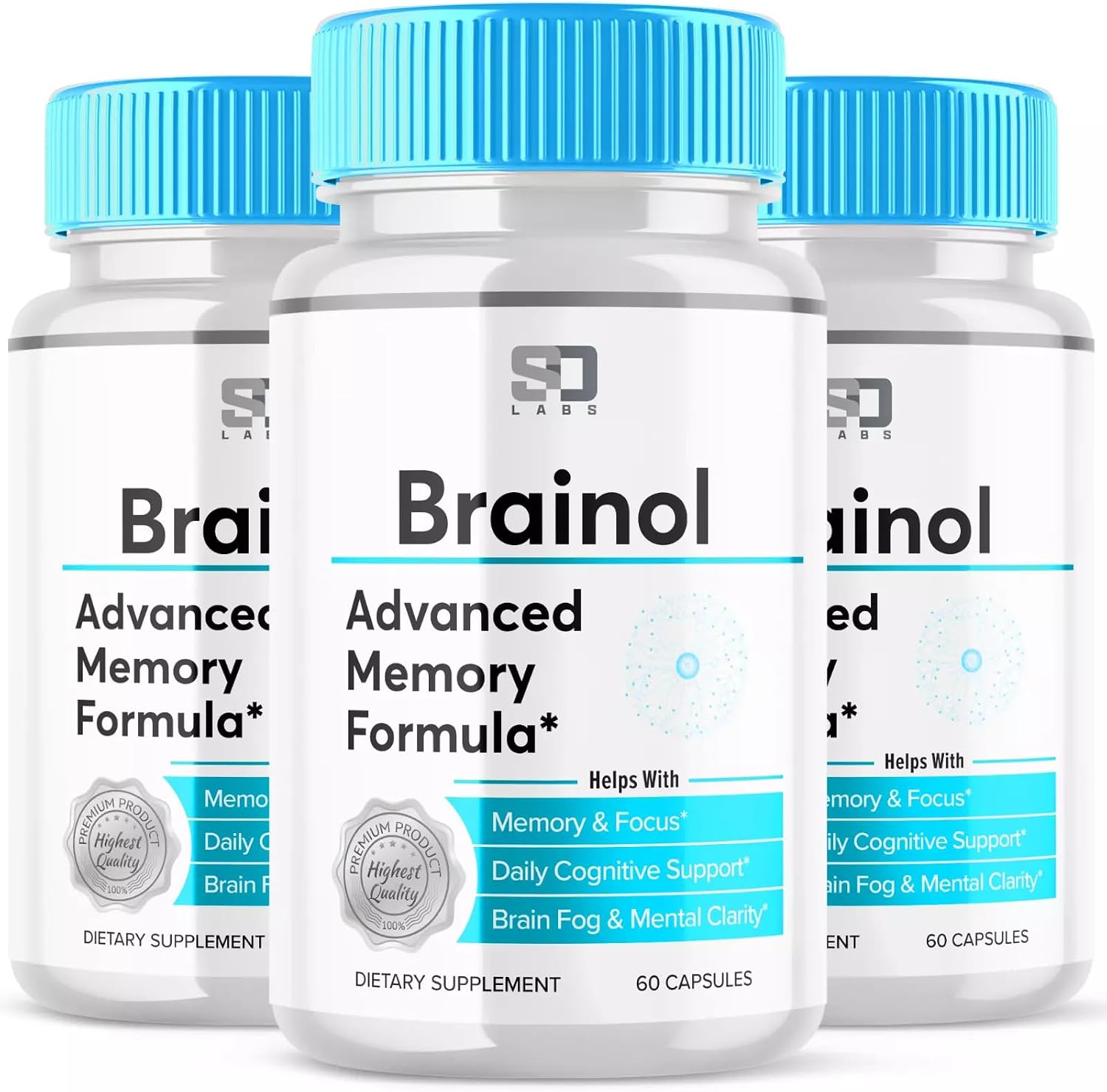Brain-ol Advanced Memory Formula (180 cápsulas, Paquete de 3)