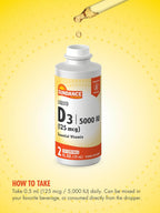 Sundance Vitamina D3 5000 UI Gotas Líquidas - 2 oz