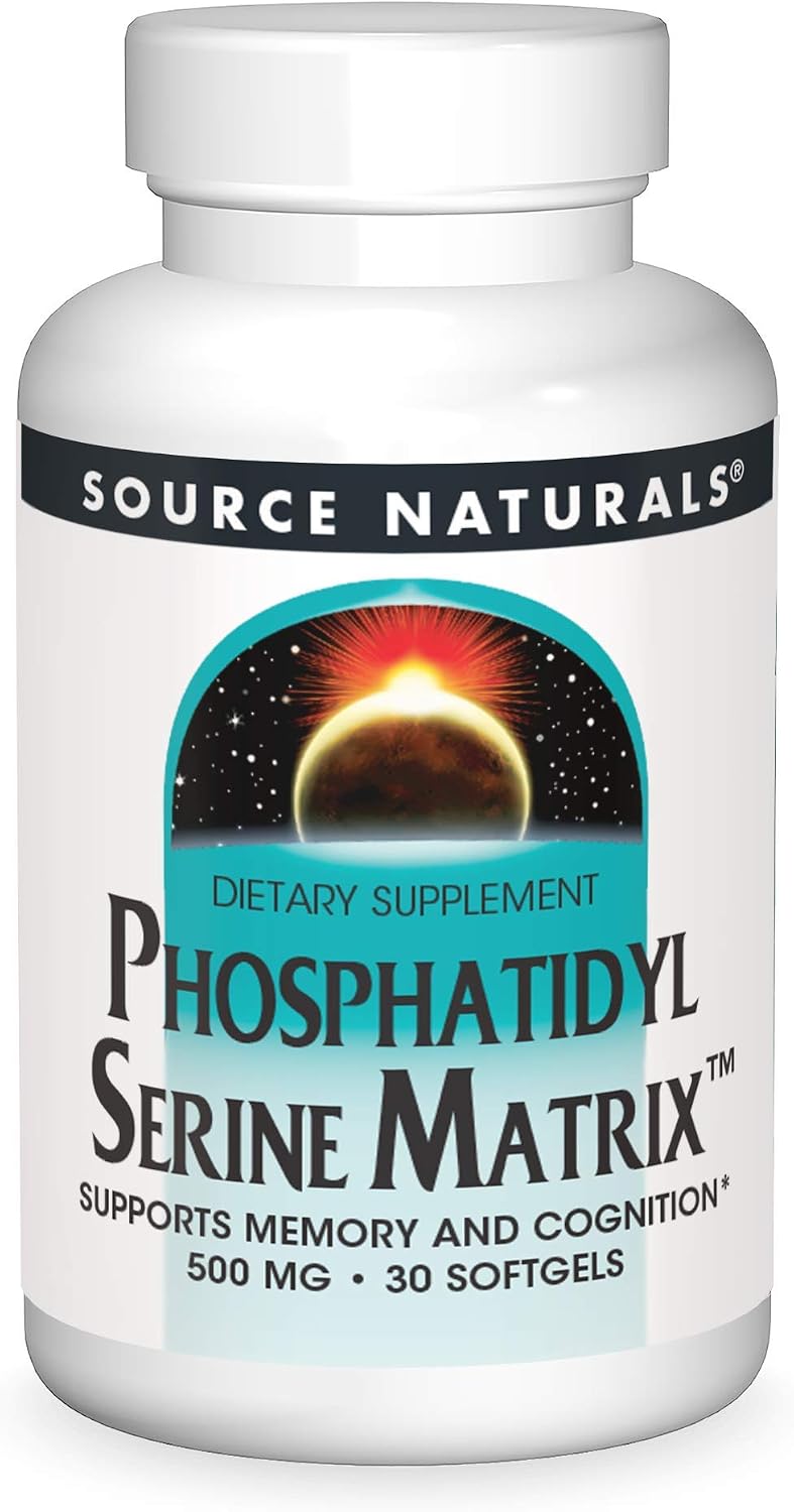 Source Naturals Fosfatidil Serina Matriz 500 mg, 60 Cápsulas Blandas