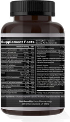 Focus Pharmacology Men's Daily Super Multi-Vitamin para Hombres - 60 Cápsulas