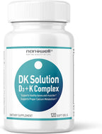 NANOWELL DK Solution – Vitamina D3 (2000 UI) + K Complejo, 120 Cápsulas
