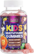 Multivitamínico para niños - Gomitas multivitamínicas diarias con vitamina D, vitaminas B, zinc y más - Apoyo a la energía, memoria y sistema inmunitario - Sabor bayas natural - 120 gomitas