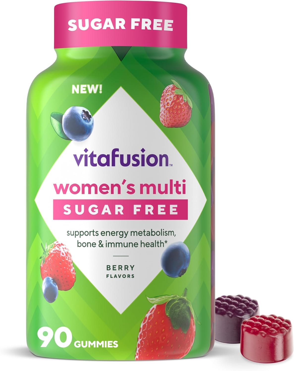 Vitafusion Multivitamínico para Mujeres Sin Azúcar - 90 Gomitas
