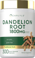 Carlyle Extracto de Raíz de Diente de León - 300 Cápsulas | Taraxacum Officinale