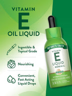 Nature's Truth Aceite de Vitamina E 30.000 UI | 74 ml | Uso Oral y Tópico | Vegano