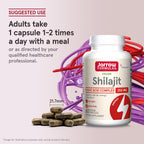 Jarrow Formulas Shilajit 250 mg - Complejo de Ácido Fúlvico - 60 Cápsulas Vegetales