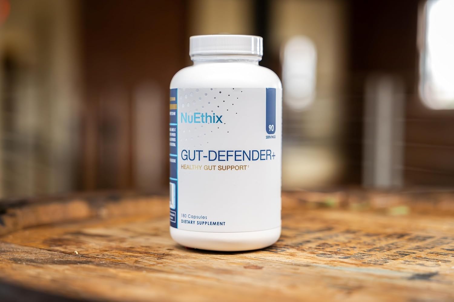 NuEthix Formulations Gut Defender+ Microbiome Balance, 180 Cápsulas, 90 Dosis