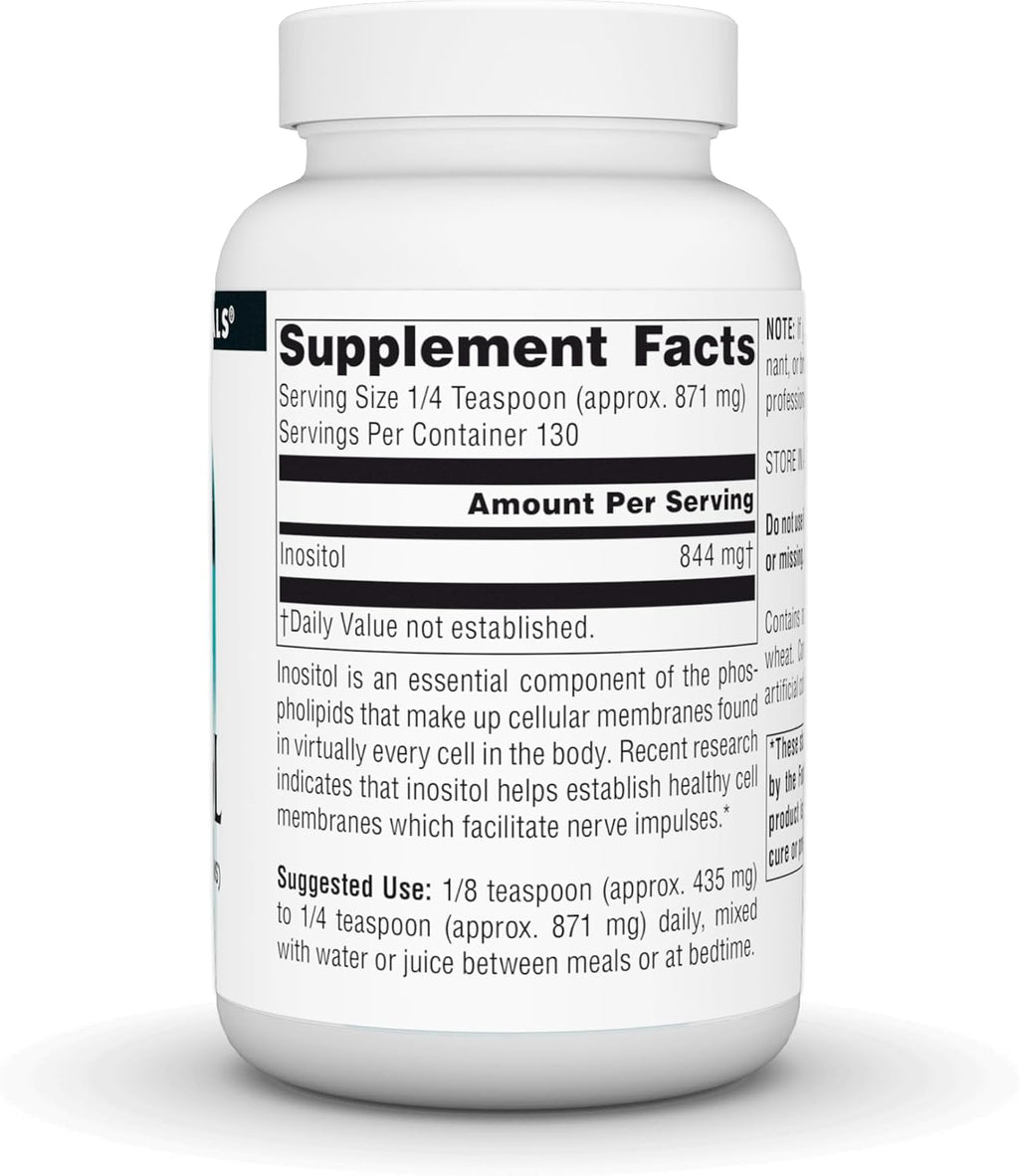 Source Naturals Inositol Puro en Polvo - 113 g (4 oz) - Complemento Alimenticio