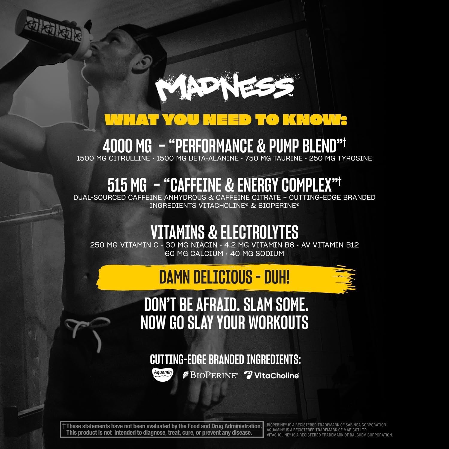 Mutant Madness Pre Workout en Polvo - 30 Servicios - Orange Rush