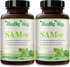 HealthyWayRx SAM-e 500mg - S-Adenosilmetionina - Suplemento de Alta Potencia (360 Cápsulas)