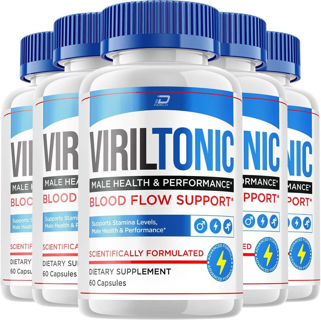 Viril Tonic para Hombres - Suplemento Avanzado de Rendimiento (5 Envases, 300 Cápsulas)