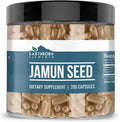 Earthborn Elements Semilla de Jamun 200 Cápsulas, Pura y Sin Diluir, Sin Aditivos