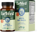 EarthFirst Organic Multivitamínico Diario para Hombres 50+ - 19 Vitaminas de Hierbas y Superalimentos, Apoya la Salud Prostática, Energía y Huesos Fuertes - 60 Comprimidos