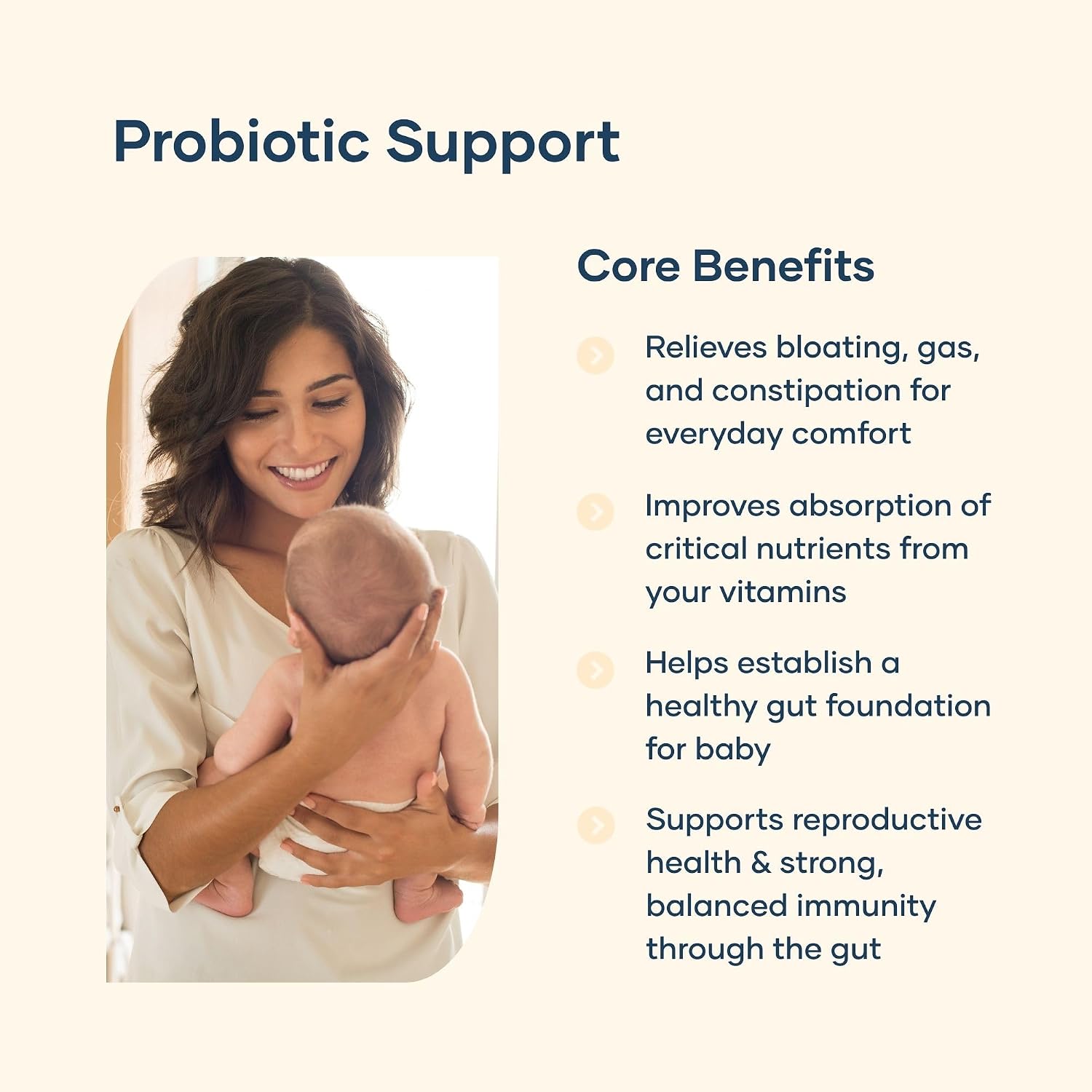 BabyRx Probiótico Completo – 25 mil millones UFC, 10 cepas para embarazo y postparto