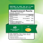 Nature's Truth Vitamin ADK, 60 Cápsulas Blandas - Alta Potencia de Vitamina A, D3, K1 y K2 - Suplemento No Transgénico y Sin Gluten