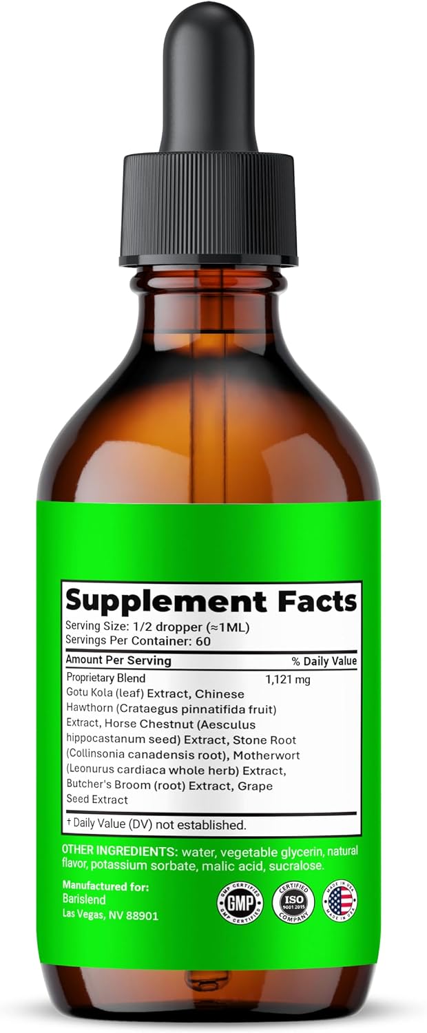(2 Pack) Barislend Drops, Fórmula de Máxima Fuerza Natural, Suplemento Líquido Barislend Drops, Extracto Oficial de Vitaminas