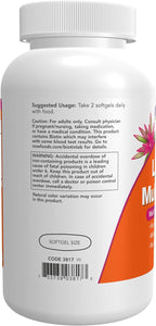 NOW Foods Liquid Multi Gels con Luteína y Licopeno, aceite de linaza, 180 cápsulas blandas