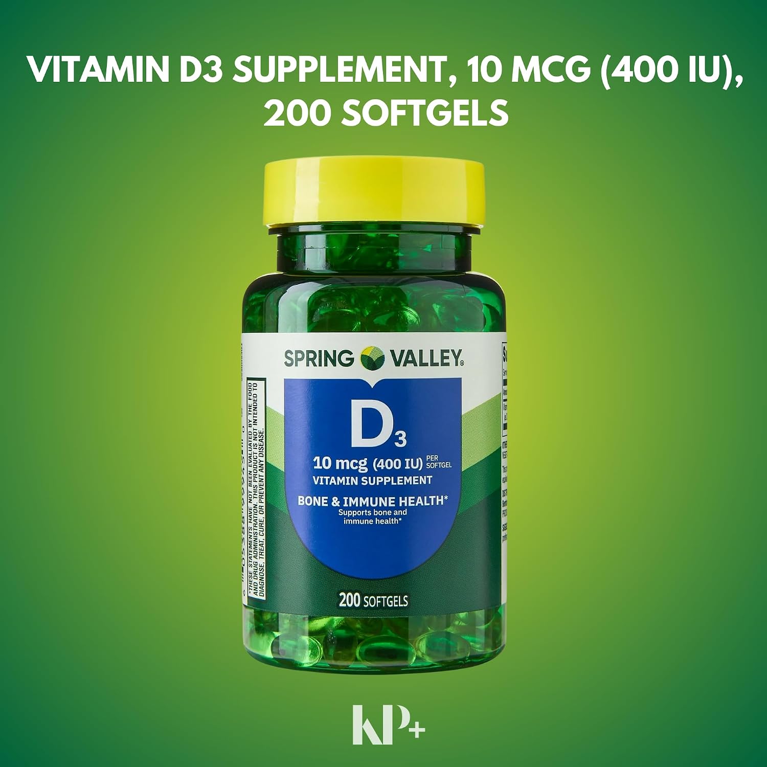 Vitamina D3 10 mcg (400 IU) - 200 Cápsulas Blandas
