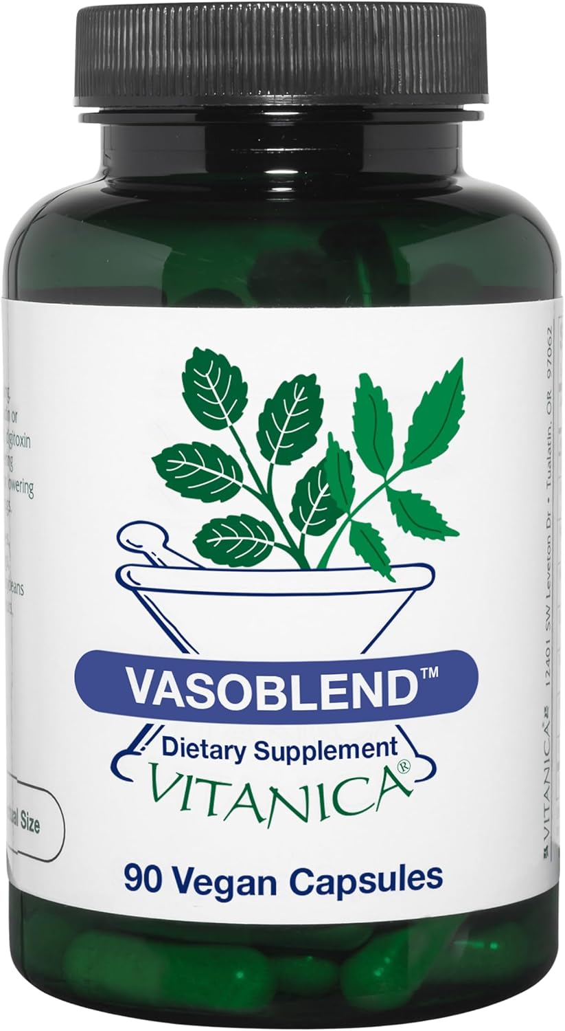Vitanica VasoBlend, Apoyo Cardiovascular, – Magnesio: Mineral esencial que contribuye al funcionamiento normal del – Image 1