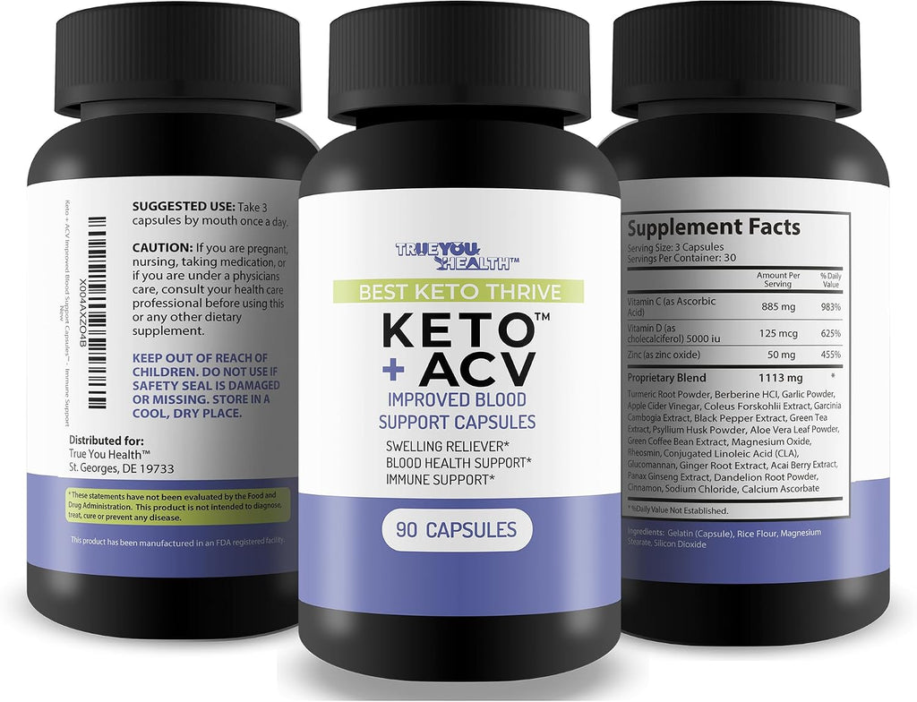 Best Keto Thrive Keto + ACV Cápsulas de Soporte Sanguíneo