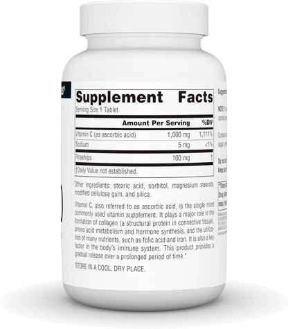 Source Naturals C-1000, con Escaramujo 1000 – La protección de las células frente al daño oxidativo – Image 2