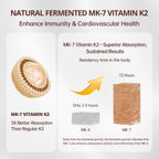 QVQ Vitamina D3 10000 UI + K2 (MK-7) 200 mcg, 300 Cápsulas blandas con aceite de coco virgen