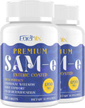 Enerlix Suplemento de SAM-e 1200 mg con CoQ10, 5-HTP, Recubrimiento Entérico, 120 Comprimidos Veganos