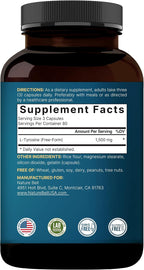 NatureBell L-Tirosina 1500mg - 240 Cápsulas