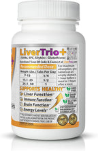 LiverTrio+ – Suplemento Hepático Completo para Perros Pequeños y Medianos (30 comprimidos masticables)