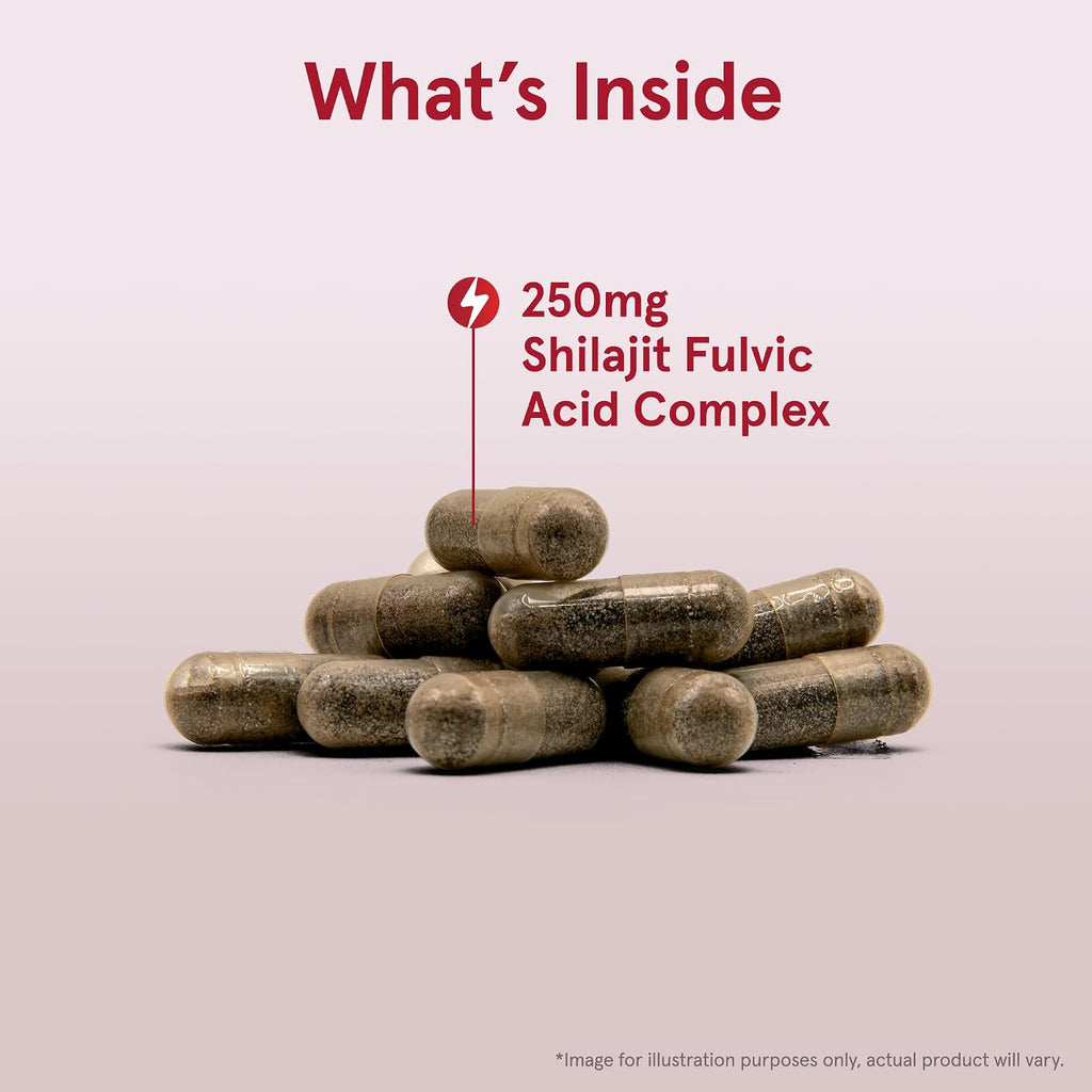 Jarrow Formulas Shilajit 250 mg, Complejo de Ácido Fúlvico, 60 Cápsulas Vegetales