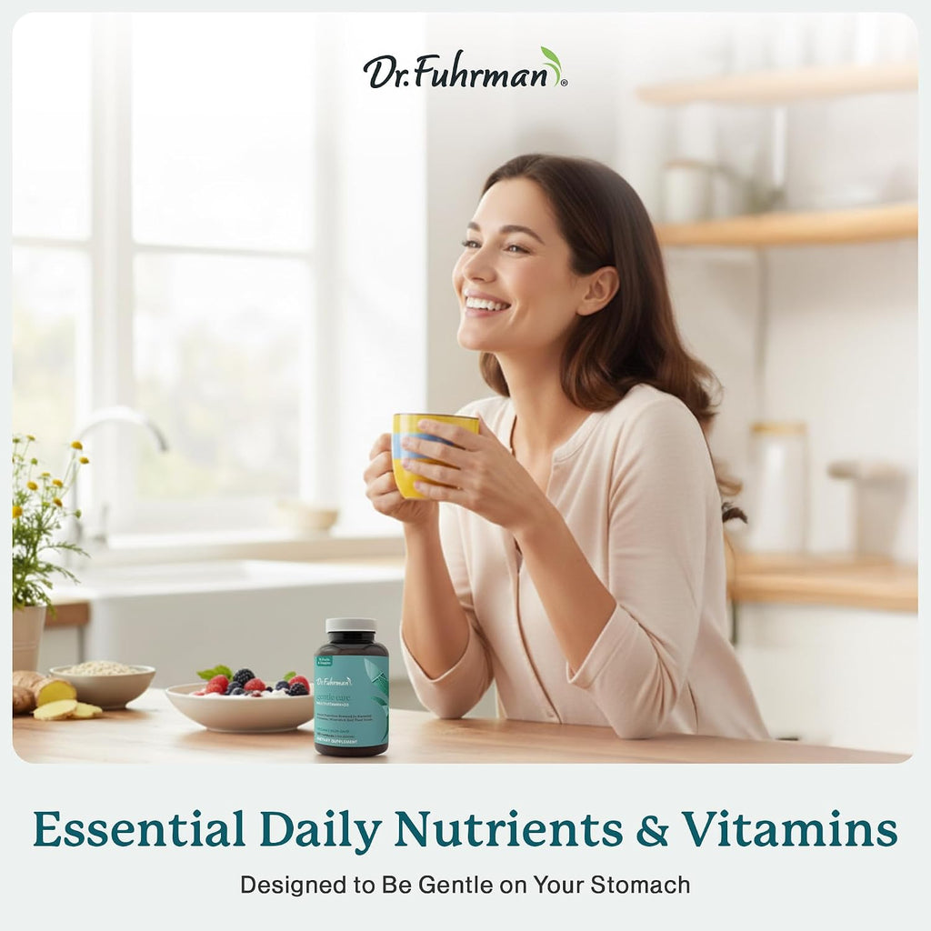 Dr. Fuhrman Multivitamin for All with D3 and Zinc - 2 Month Supply - Vegan Formula with 17 Fruits and Vegetables