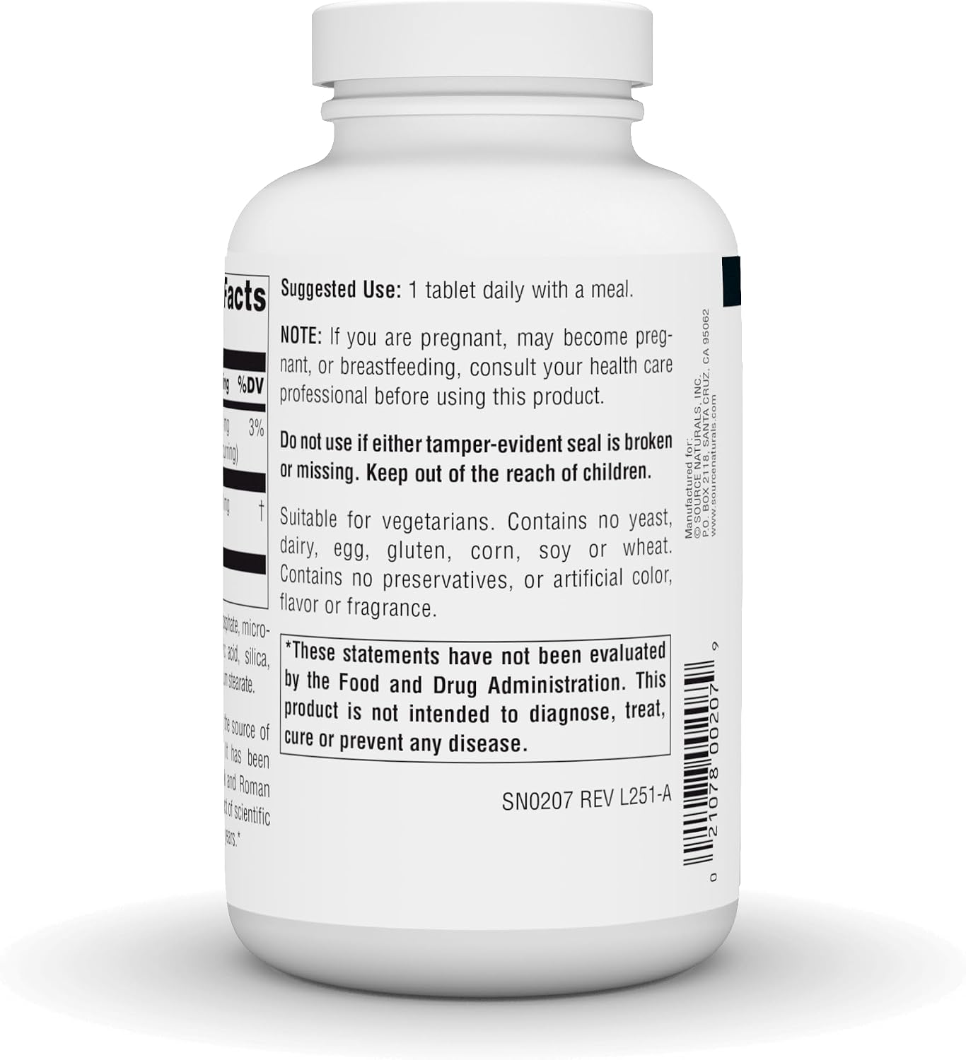 Source Naturals Butcher's Broom (Ruscus Aculeatus) - 250 Comprimidos