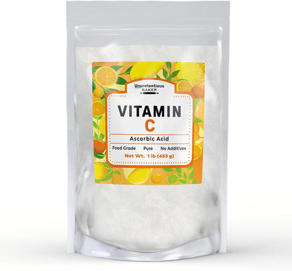 Unpretentious Polvo de Vitamina C - Ácido Ascórbico Puro, Bolsa Resellable (454 g) – Image 1