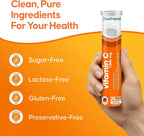 nutrazul Vitamina C 1000mg Comprimidos Efervescentes, Sabor Naranja, 100 Unidades (5x20)