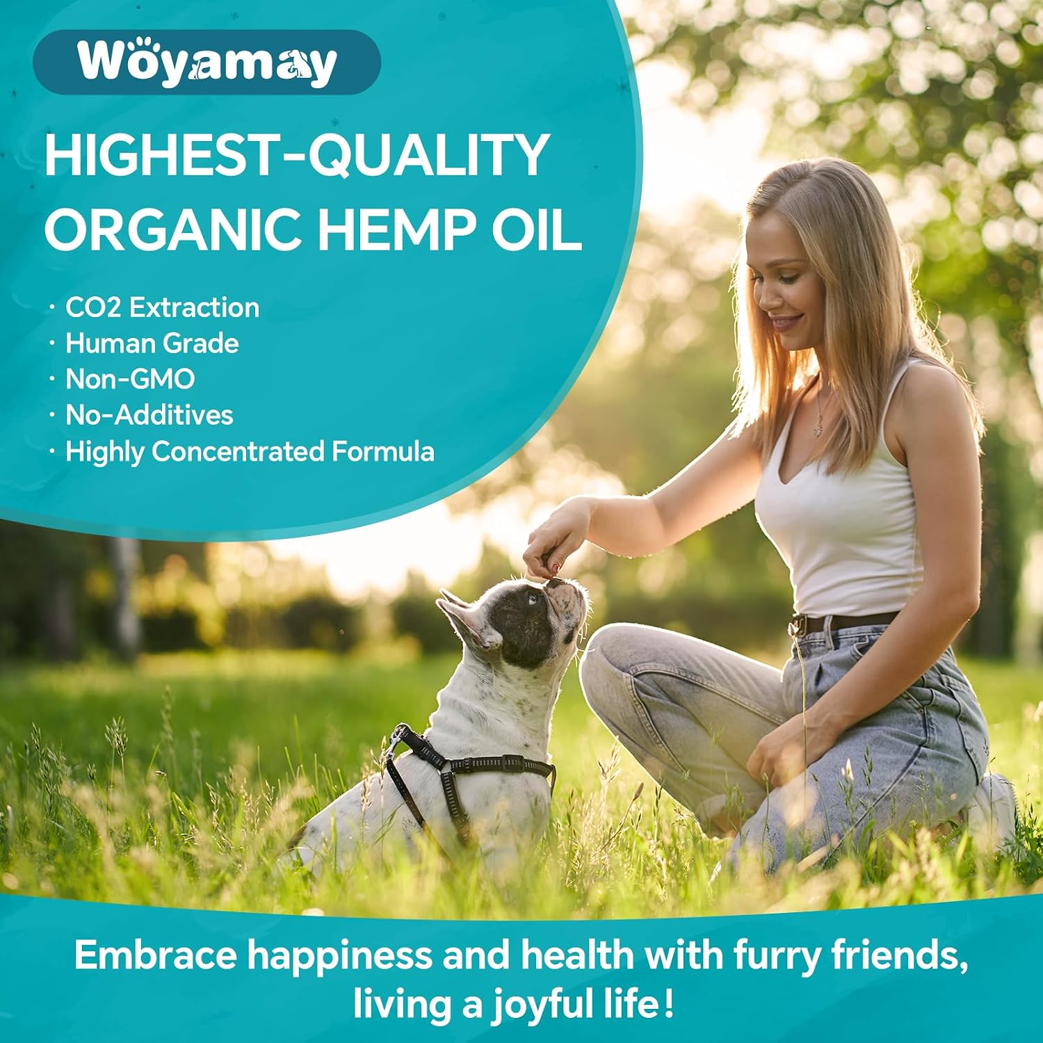 Woyamay Camling Oil - Aceite de Camling para Perros y Gatos (Pack de 4)